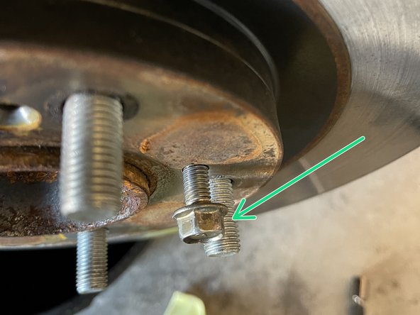 Remove the brake rotor from the hub