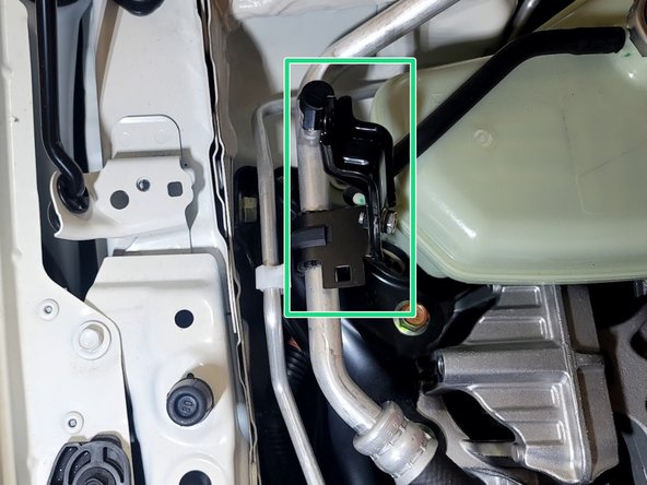 Rotate the bracket up and out of the way to give you some room to work