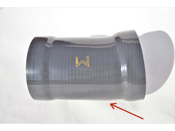 The Race MAF housing has a small cutout at the top for the wiring harness.  This cutout will face the rear of the vehicle once installed