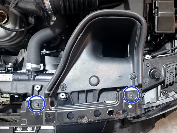 Secure Snorkel Bracket Hardware hand tight with 10mm wrench or socket. Tighten all three (3) bolts on each bracket. This will secure the snorkel and the bumper bracket