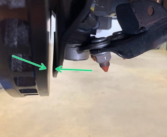 Inspect clearance around the entire circumference of the rotor
