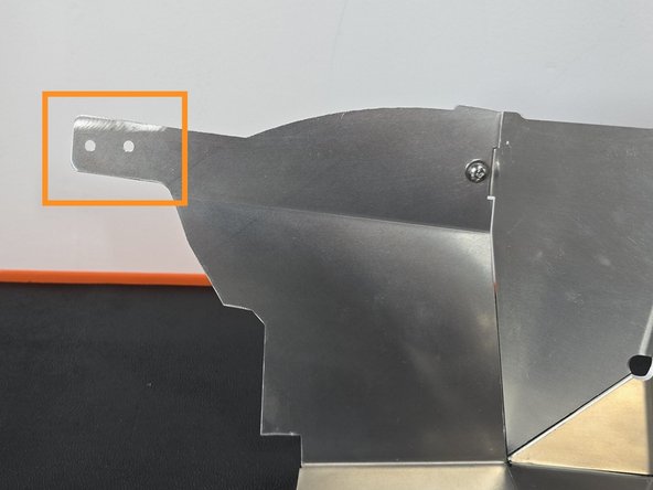 The inlet bracket will mount in the location shown