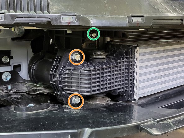 Use a 3/8&quot; drive ratchet and a 12mm socket to remove the four (4) bolts connecting the intercooler to the air ducts