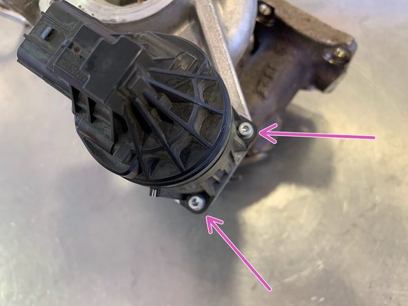 Using a 3mm Allen Key socket, remove the (4) 3mm Allen head bolts for the Electronic Wastegate