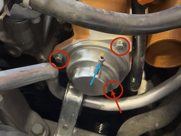 Note the orientation of the BPV nipple. The 27WON BPV will need the nipple facing the same way once installed