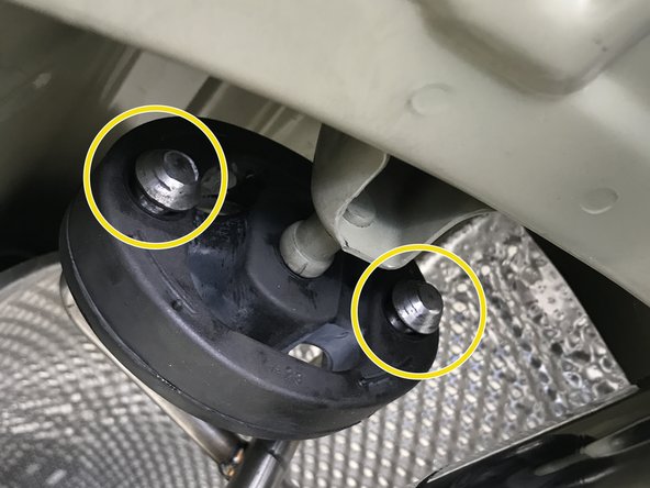 Re-position the rubber hanger rearward so it is against the hanger rod beads