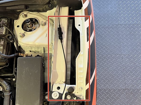 Start on the driver-side fender shroud first