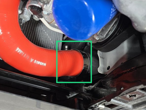 The clamp orientations shown are the easiest to access/tighten