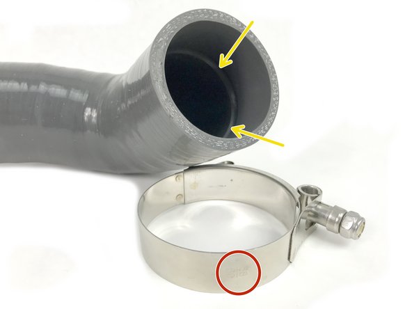 Position the boost tube in the OEM location