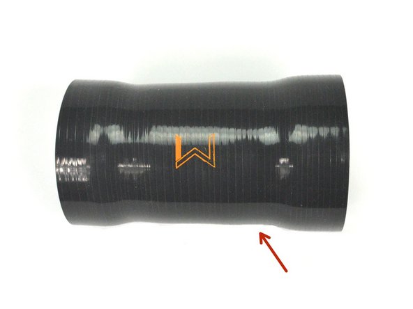 The MAF housing has a small cutout at the top for the wiring harness.  This cutout will face the rear of the vehicle once installed