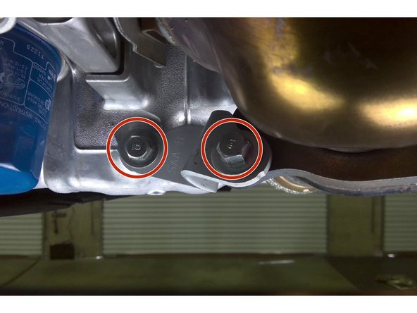 DO NOT discard the bolts. The four bolts will be reused to attach newly supplied brackets