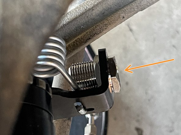 Using a crescent wrench, adjust this all the way in as shown to help ease your install