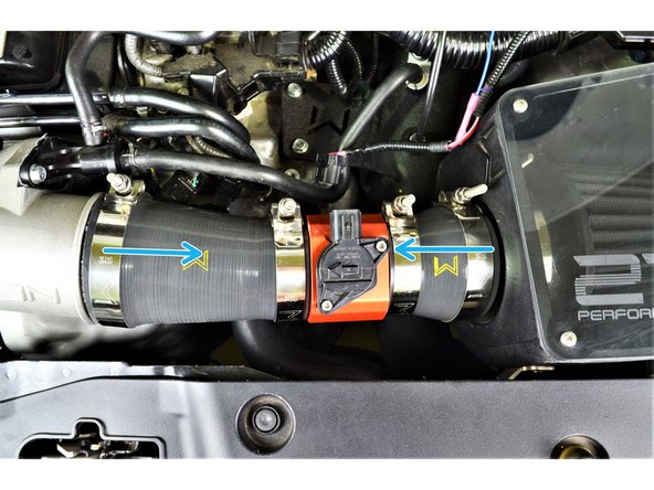 Clamp size will be 67-75mm for OEM Turbo inlet pipe and 86-94mm for 27WON Turbo inlet pipe