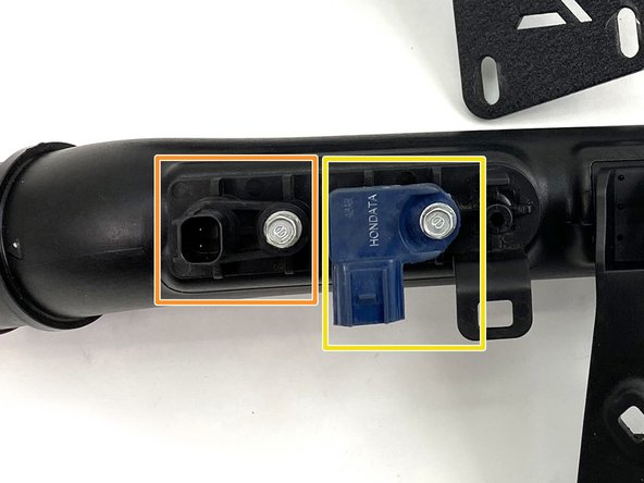 Pull the temperature sensor from the OEM cold pipe and press into the 27WON cold pipe in the port shown