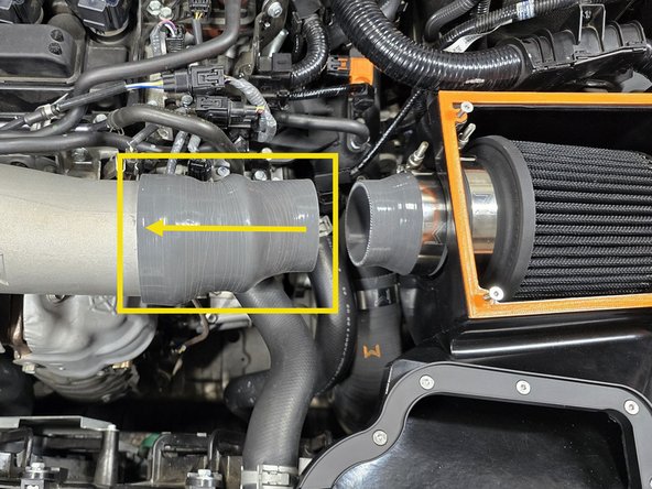 Failure to align the silicone correctly will cause the intake not to fit well