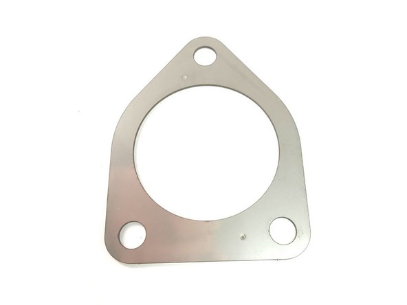 Locate the provided "house" gasket for front-pipe installation