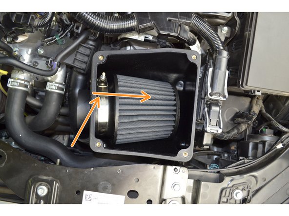 Swivel the airbox into position