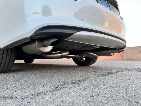 Start the vehicle to check for leaks or rattles. If none, then take a spin around the block for further verification. If you do find a leak or rattle, please inspect the exhaust further