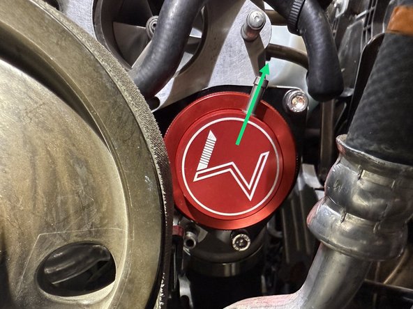 Confirm BPV fitting is pointed in direction as shown. Adjust if needed