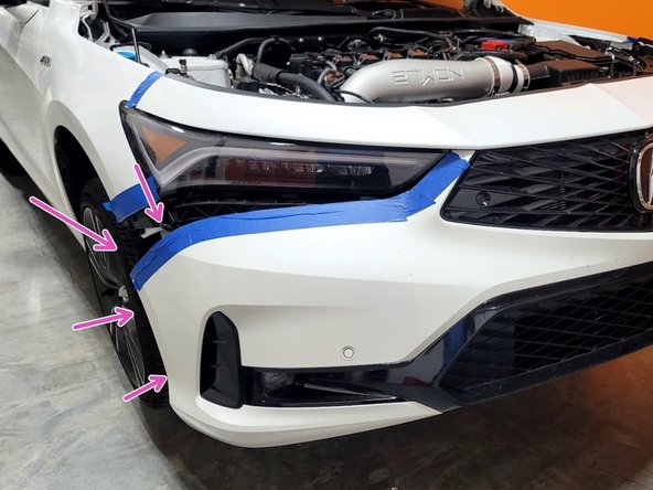 Move bumper almost in place and connect proximity sensor