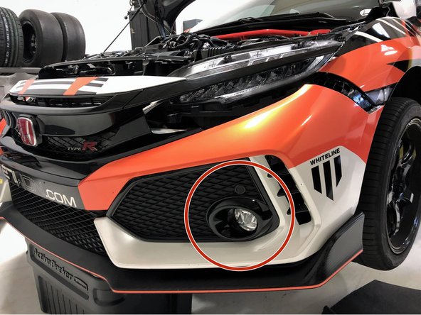 The bumper will now only be held on by the fog light wiring