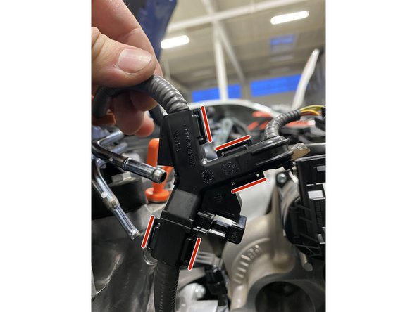 Removing the wiring loom cover is tedious and delicate - take your time so you do not break the covers