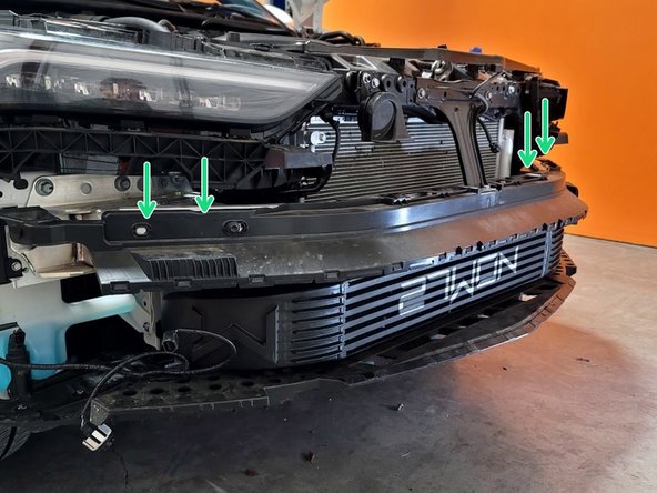 Make sure you can access both inlet and outlet hose clamps through bumper once it's installed