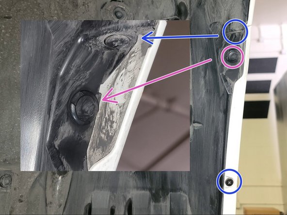 Reinstall the flat head screw with Philips screwdriver