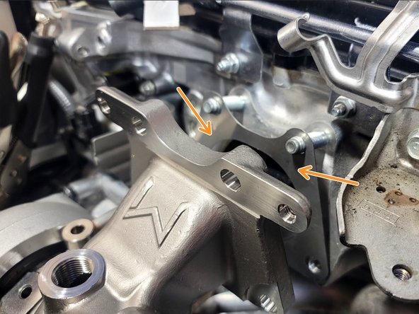 Hang provided gasket from studs as shown