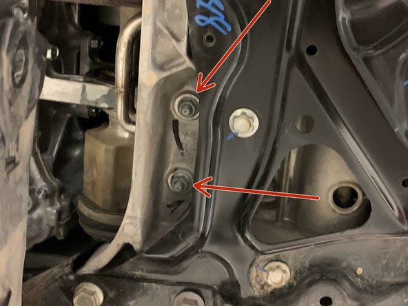 Locate the front pipe support