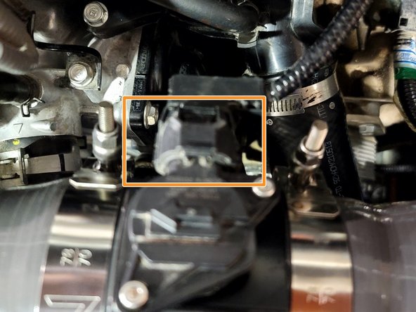 Reconnect MAF sensor as shown