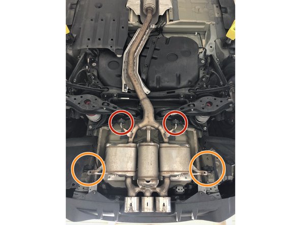 Forward single rod rubber hangers