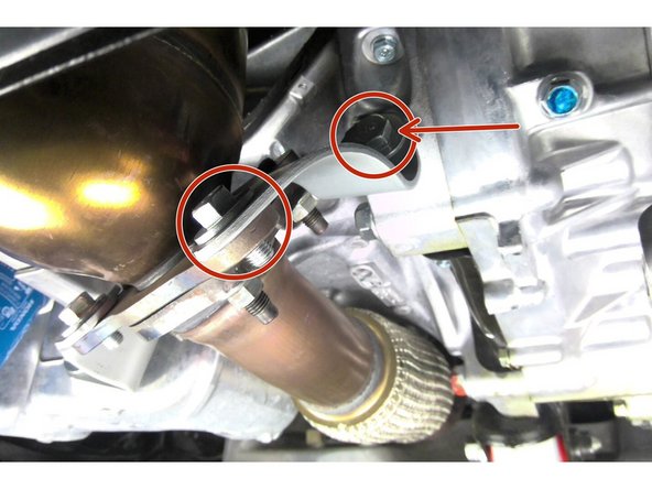 You will not use the OEM downpipe support brackets