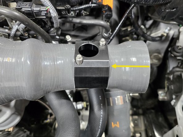 Note the rotation of the MAF housing, this is important to ensure there is no tension on your MAF sensor wire