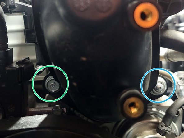 Be careful not to damage A/C line