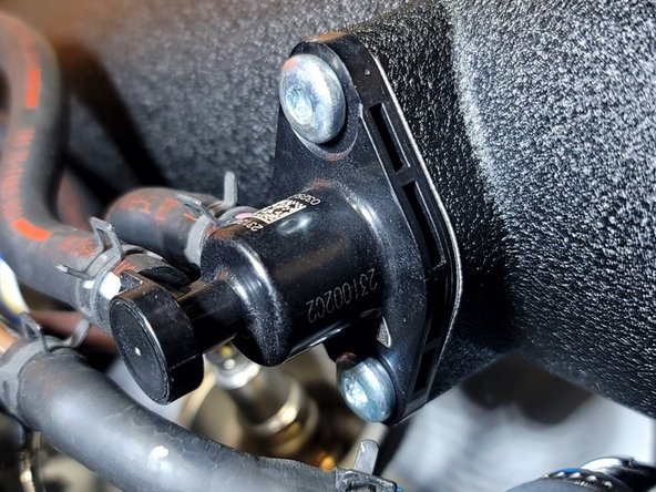 Use provided gasket and attach Evap valve to 27WON TIP using OE T30 hardware