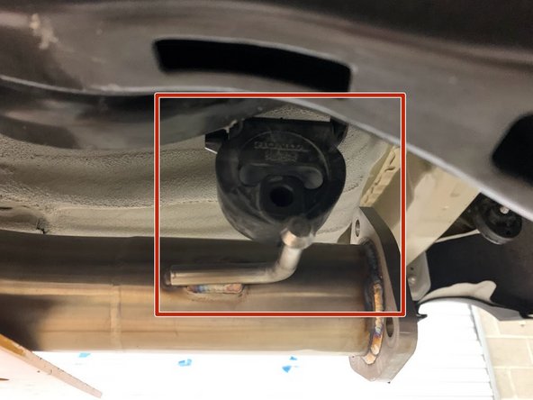 Using a spray cleaner, lubricate the hanger support