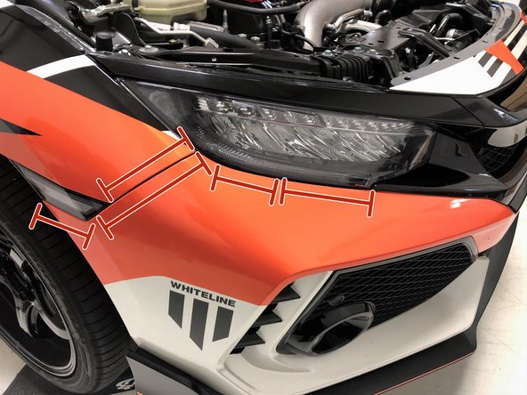 Now is a good time to apply tape to protect your paint from scratches during bumper removal and install