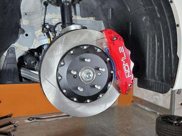 This completes the installation of the BBK physical parts - The following steps provide instruction for Brake Bleeding and Brake Pad Bedding