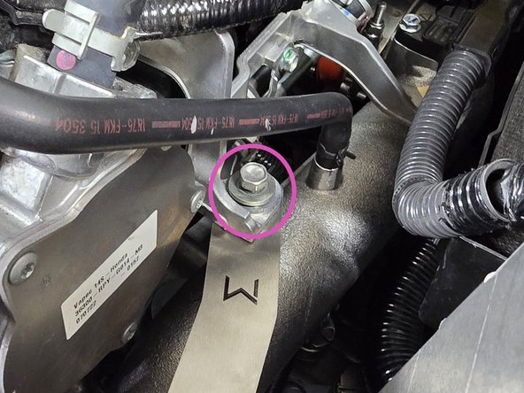 Pull the filter bracket back over the studs