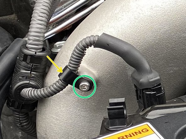 The M4 socket cap screw is already install in the turbo inlet pipe