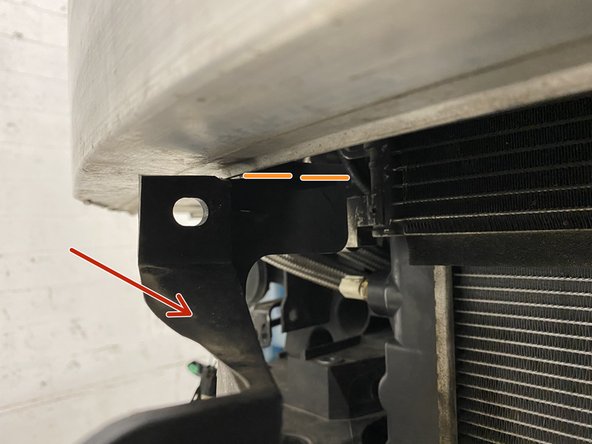 The OEM intercooler shrouds must be trimmed to fit the much larger 27WON intercooler