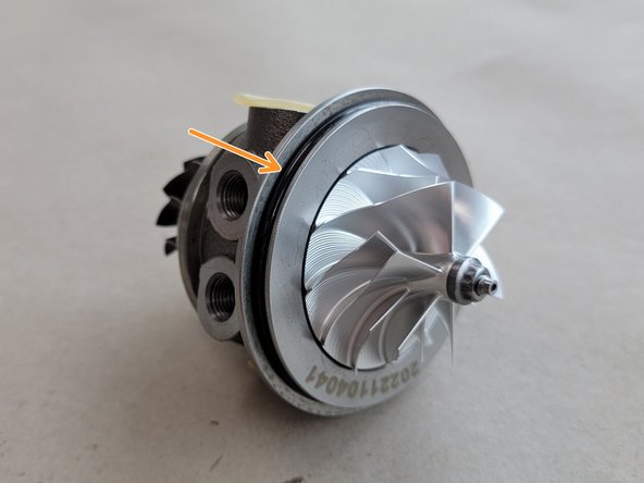 The CHRA should now easily come straight out of the compressor cover