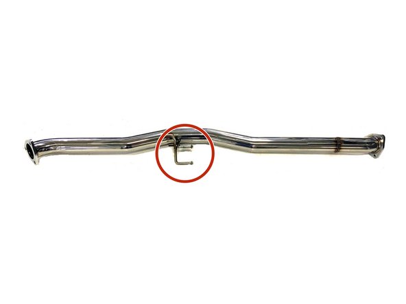 Expose the hanger rods through the bubble wrap, but maintain bubble wrap protection on remaining exhaust