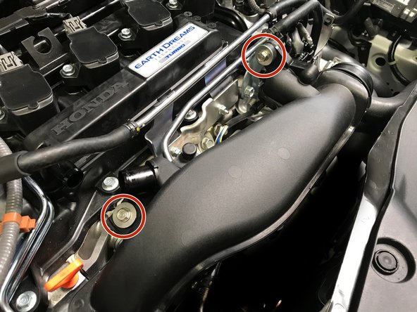 Use a 10mm socket &amp; torque wrench to install the two (2) TIP mounting bolts.  Torque to 8-10 ft-lbs