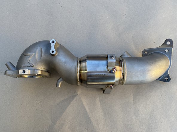 Install the OEM secondary O2 sensor into the downpipe and tighten with a 19mm wrench or O2 sensor tool