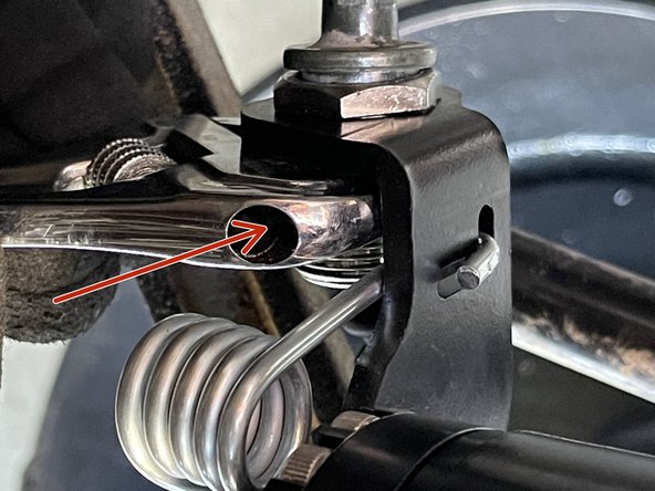 You may find the adjustment screw threaded out about halfway to be the ideal spot, this spot would be mild tension where a small push by your hand causes the line to flex