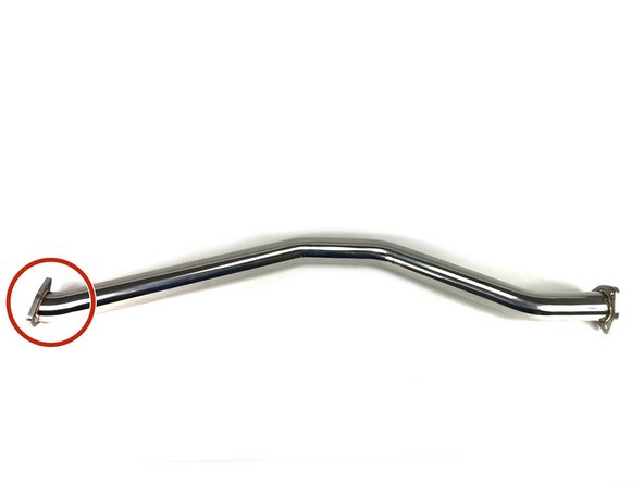 Position the forward and rearward mid-section inline with the flanges circled in red next to each other.