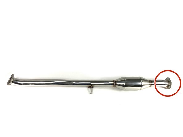 Expose the flanges through the bubble wrap, but maintain bubble wrap protection on remaining exhaust