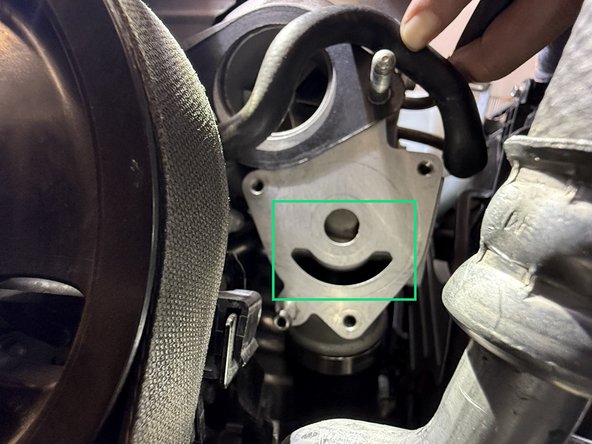 Note the location of the openings on the turbocharger flange. These must align with the 27WON BPV during installation